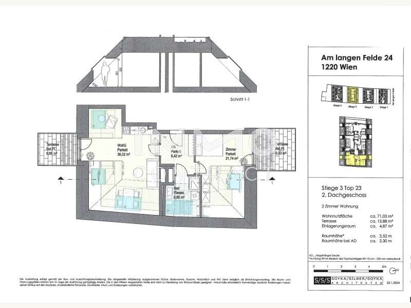 Dachgeschosswohnung Wien: Top 23 Top 23