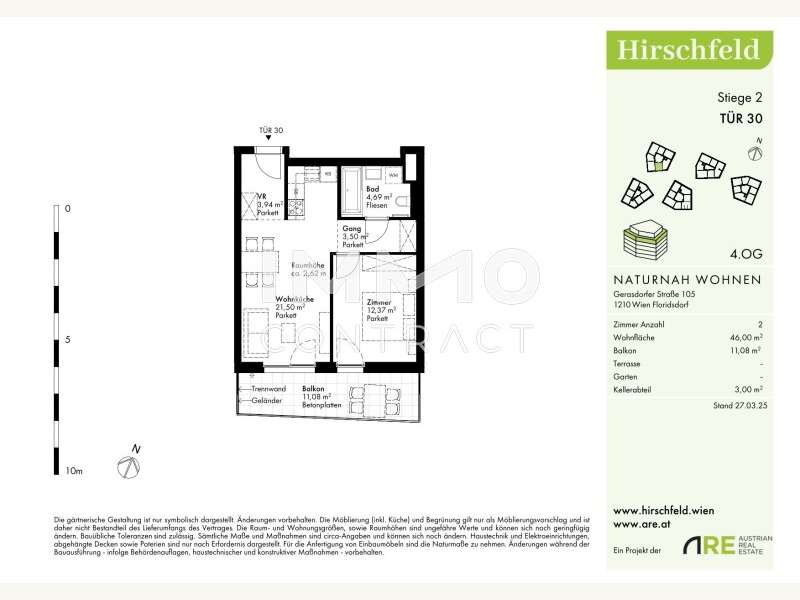 Eigentumswohnung Wien: GER - H2 - OG4 - Top 30-1 GER - H2 - OG4 - Top 30-1