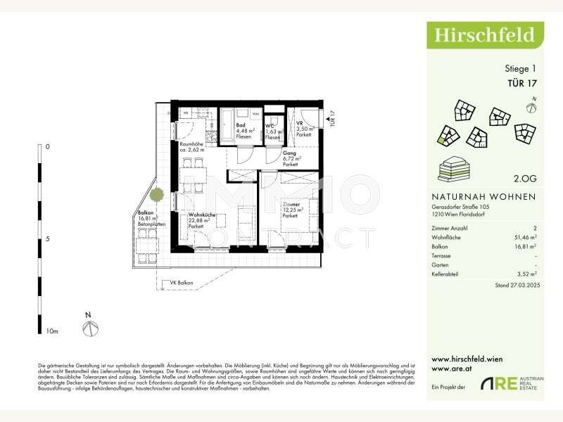 Eigentumswohnung Wien: GER - H1 - OG2 - Top 17 - v1-1 GER - H1 - OG2 - Top 17 - v1-1