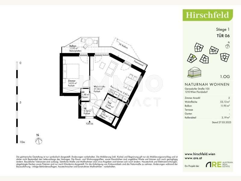 Eigentumswohnung Wien: GER - H1 - OG1 - Top 06 - v3-1 GER - H1 - OG1 - Top 06 - v3-1