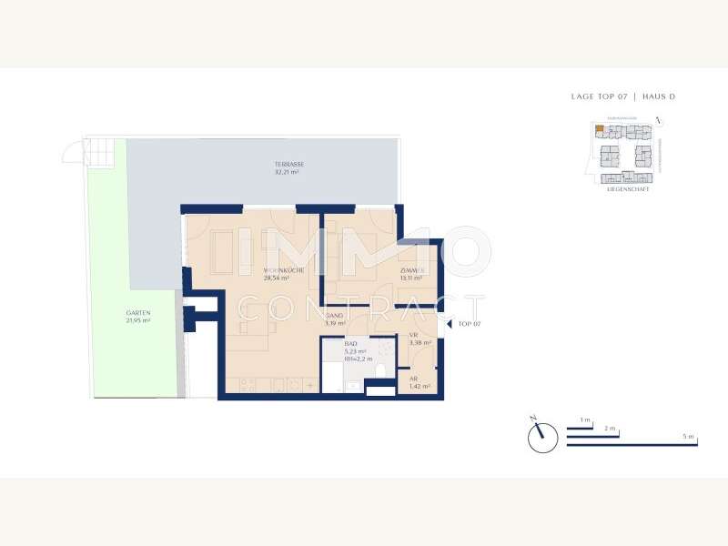 Wohnungsplan Whg. 2 (Skizze Zusammenlegung) verfügbar)