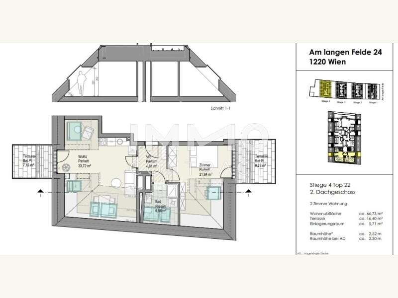 Dachgeschosswohnung Wien: Top 22 Top 22