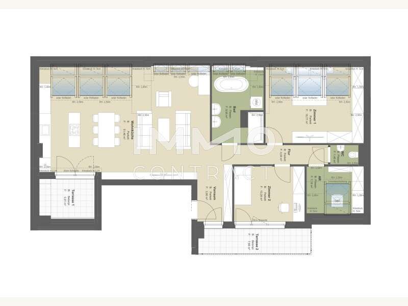 Dachgeschosswohnung Wien: 08+09 08+09