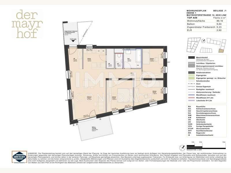 Eigentumswohnung Linz: top-a08-verkaufsplan-1 top-a08-verkaufsplan-1
