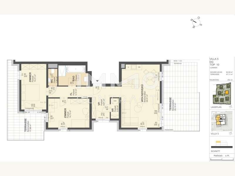 Dachgeschosswohnung Krems an der Donau: Villa 5 top 10 Villa 5 top 10