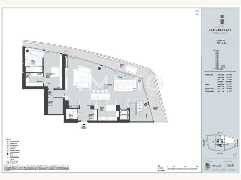 Eigentumswohnung Wien: 46-01 Ebene 46 46-01 Ebene 46