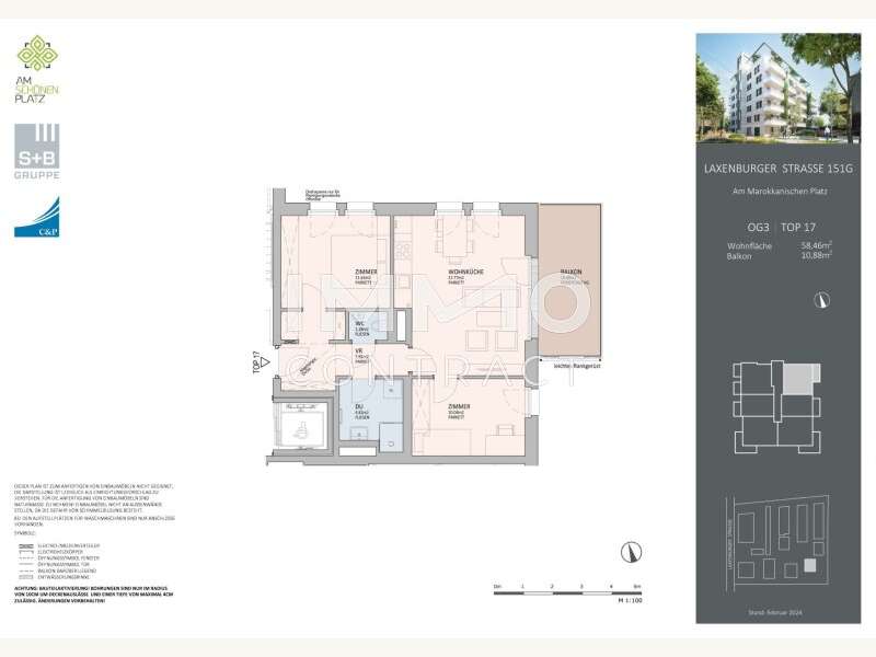 Eigentumswohnung Wien: L151_UMA_AF_MF_GR_09_OG3_17 L151_UMA_AF_MF_GR_09_OG3_17