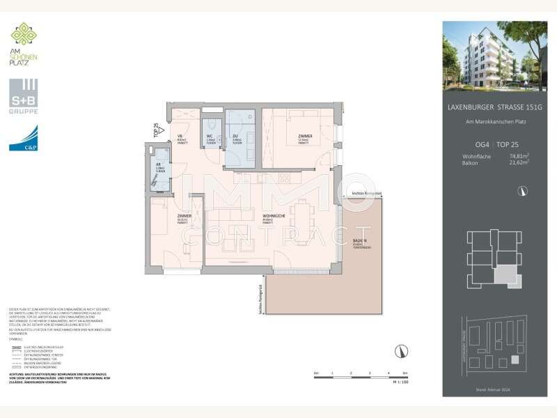 Eigentumswohnung Wien: L151_UMA_AF_MF_GR_09_OG4_25 L151_UMA_AF_MF_GR_09_OG4_25