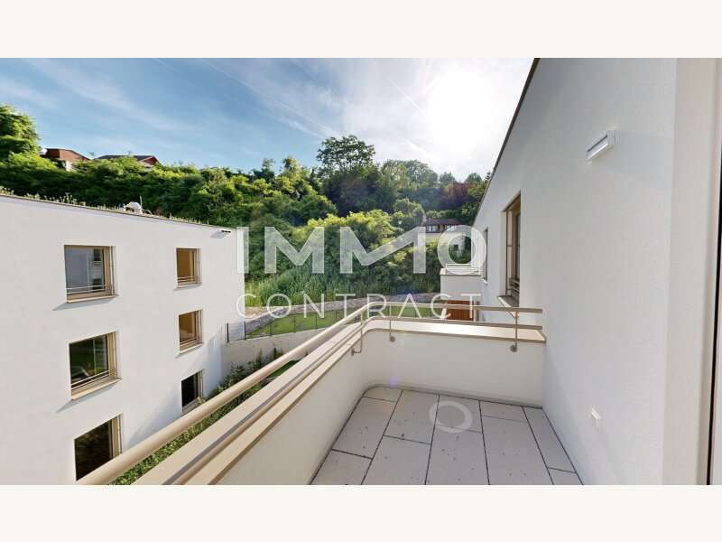 Dachgeschosswohnung Krems an der Donau: Balkon_Aussicht Balkon_Aussicht