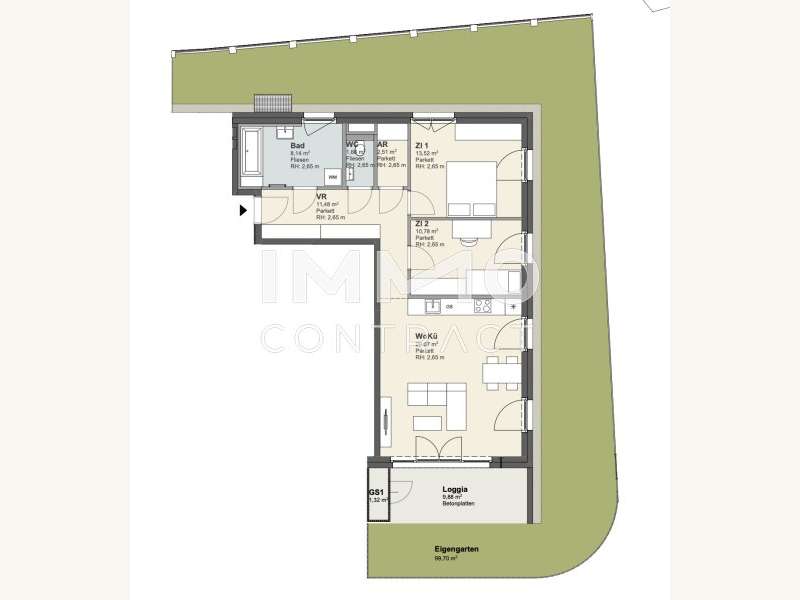 Eigentumswohnung Krems an der Donau: Grundriss Grundriss