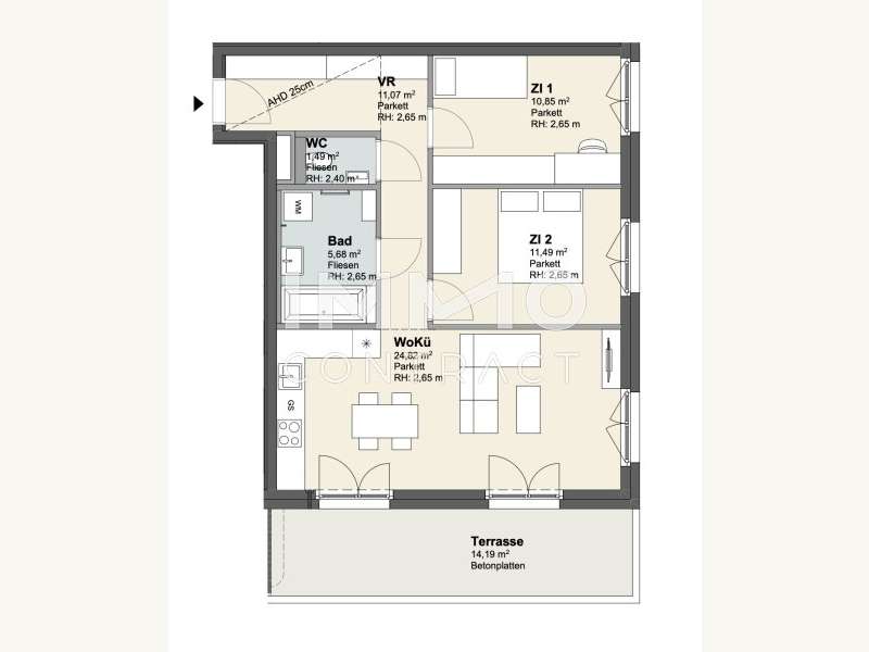 Eigentumswohnung Krems an der Donau: Grundriss Grundriss