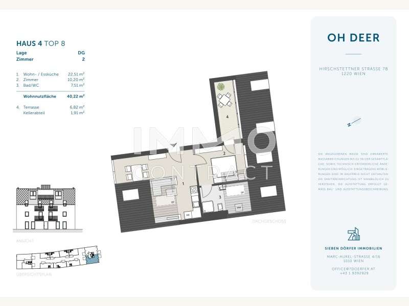 Dachgeschosswohnung Wien: Grundriss Top 4.8 Grundriss Top 4.8