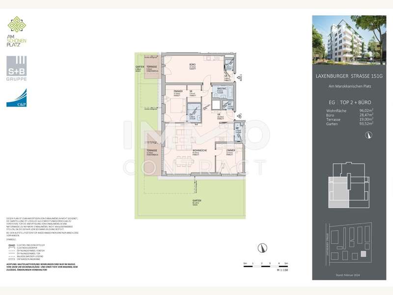 Eigentumswohnung Wien: L151_UMA_AF_MF_GR_09_EG_02+BÜRO L151_UMA_AF_MF_GR_09_EG_02+BÜRO