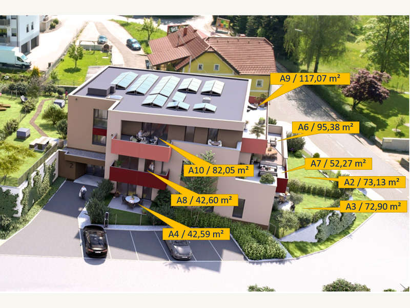 Dachgeschosswohnung Peuerbach: HausA_Vis1 HausA_Vis1