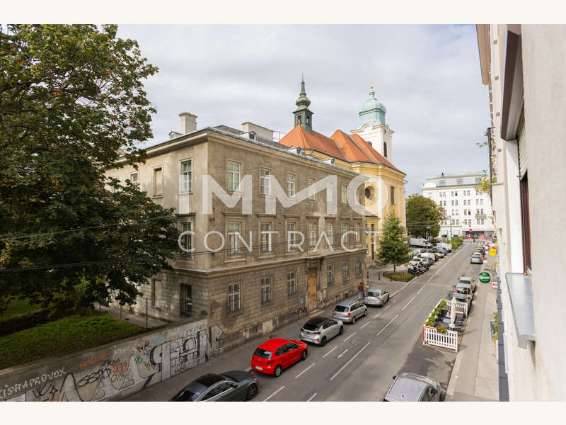 Ausblick Richtung Gumpendorfer Kirche