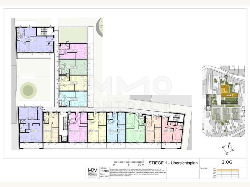 Terrassenwohnung Stockerau: 15.2.2 Übersichtsplan_STG_1_2.OG-1 15.2.2 Übersichtsplan_STG_1_2.OG-1