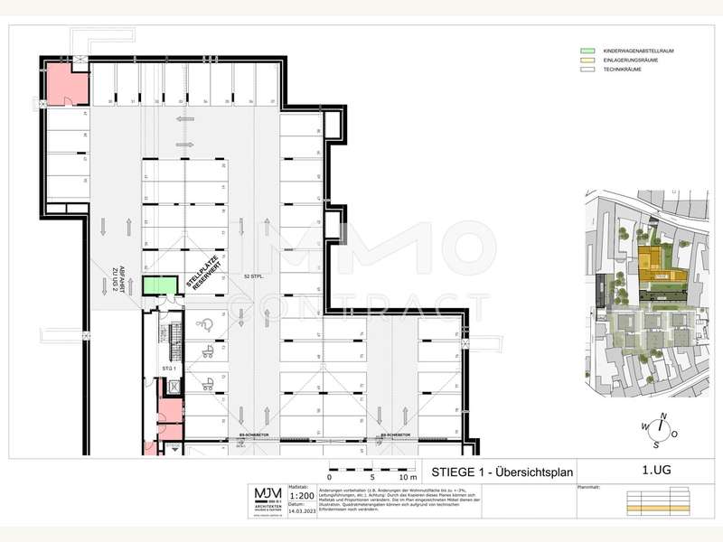 Terrassenwohnung Stockerau: 15.2.5 Übersichtsplan_STG_1_1.UG-1 15.2.5 Übersichtsplan_STG_1_1.UG-1