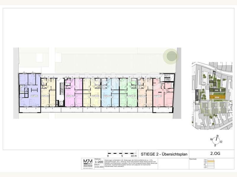 Terrassenwohnung Stockerau: 15.3.2 Übersichtsplan_STG_2_2.OG-1 15.3.2 Übersichtsplan_STG_2_2.OG-1