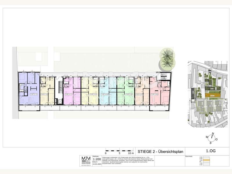 Terrassenwohnung Stockerau: 15.3.3 Übersichtsplan_STG_2_1.OG-1 15.3.3 Übersichtsplan_STG_2_1.OG-1