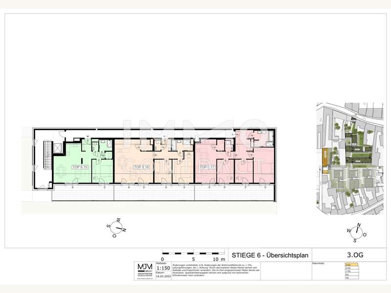 Terrassenwohnung Stockerau: 15.7.1 Übersichtsplan_STG_6_3.OG-1 15.7.1 Übersichtsplan_STG_6_3.OG-1