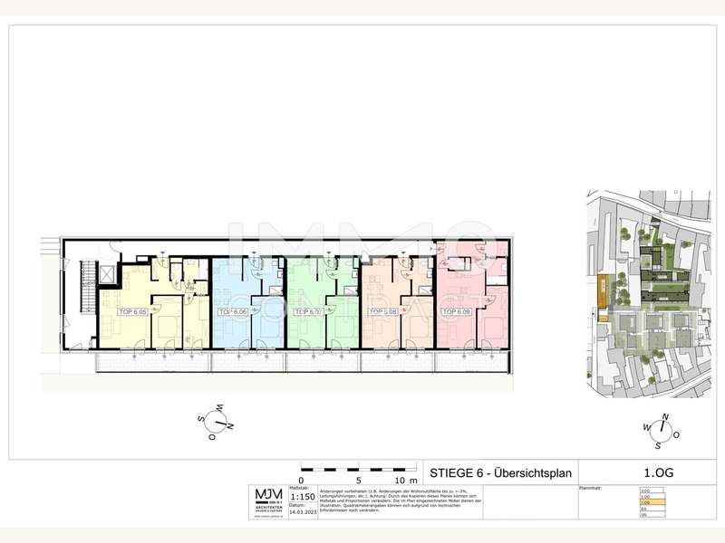Terrassenwohnung Stockerau: 15.7.3 Übersichtsplan_STG_6_1.OG-1 15.7.3 Übersichtsplan_STG_6_1.OG-1