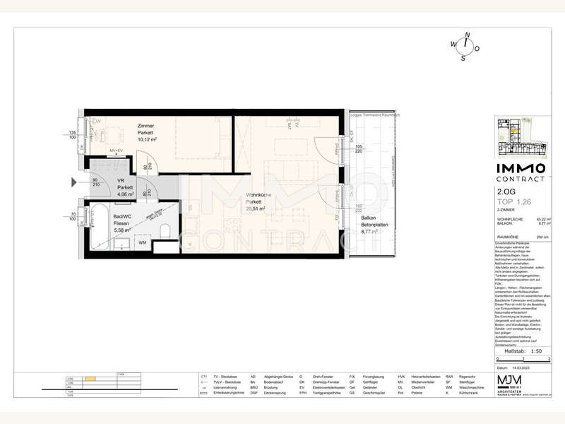 Dachgeschosswohnung Stockerau: 14.1.29 Top 1.26-1 14.1.29 Top 1.26-1