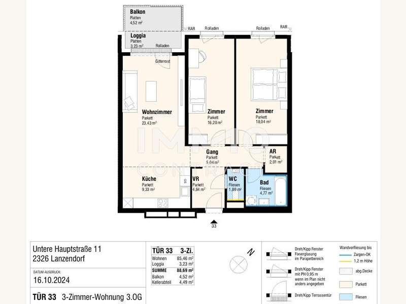 Dachgeschosswohnung Lanzendorf: Top33 Top33