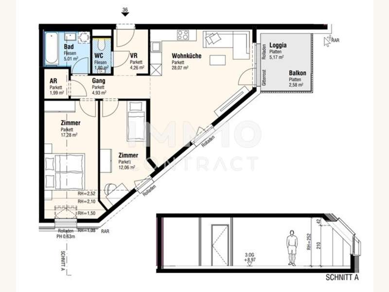 Dachgeschosswohnung Lanzendorf: Plan Plan