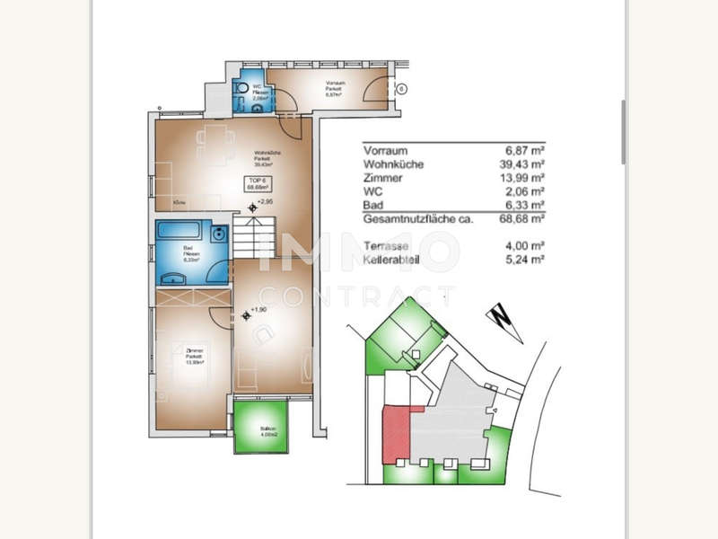 Dachgeschosswohnung Wien: Plan Plan
