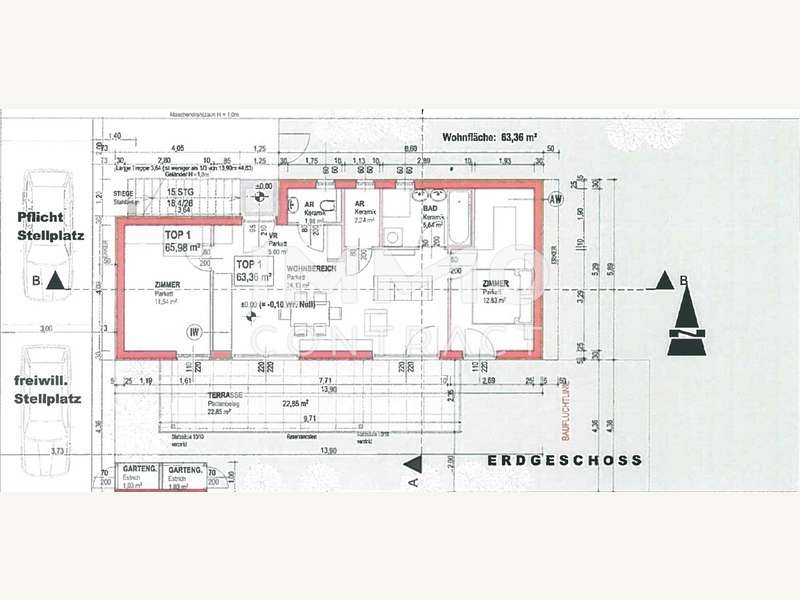 Dachgeschosswohnung Wien: Plan Plan