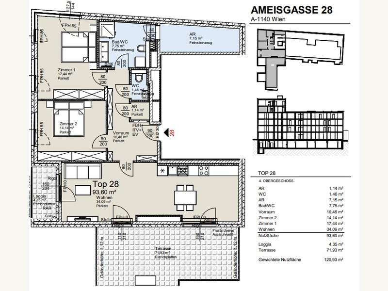 Grundriss Top 28