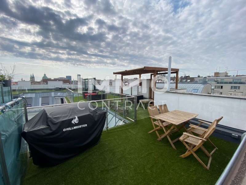 Dachgeschosswohnung Wien: Dachterrasse Möblierungsbeispiel Dachterrasse Möblierungsbeispiel