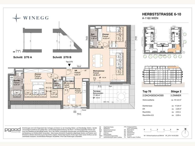 Eigentumswohnung Wien: 2025 05 19_VP_Stiege2_Top70-1 2025 05 19_VP_Stiege2_Top70-1