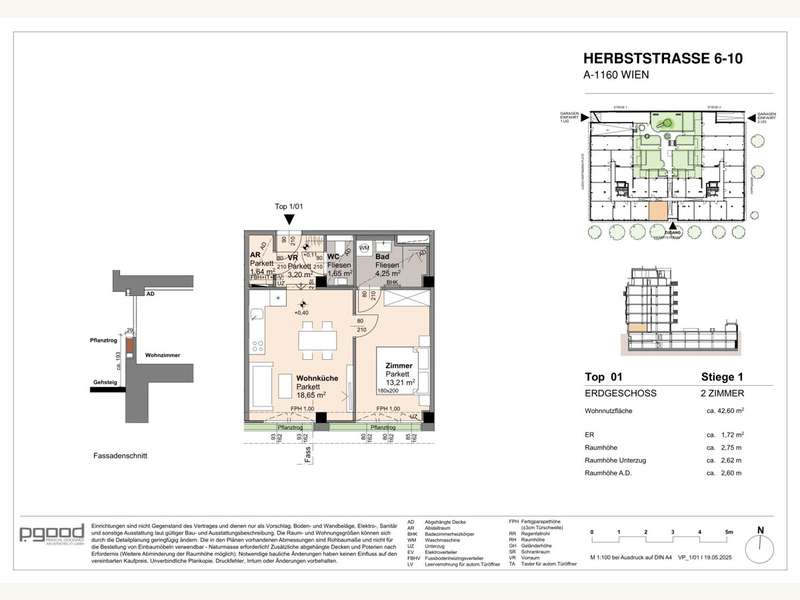 Eigentumswohnung Wien: 2025 05 19_VP_Stiege1_Top01-1 2025 05 19_VP_Stiege1_Top01-1