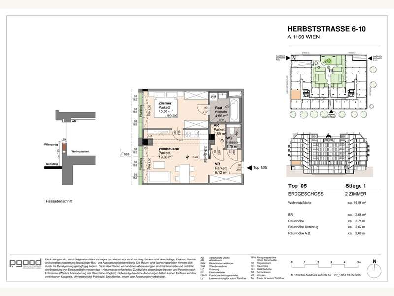 Eigentumswohnung Wien: 2025 05 19_VP_Stiege1_Top05-1 2025 05 19_VP_Stiege1_Top05-1