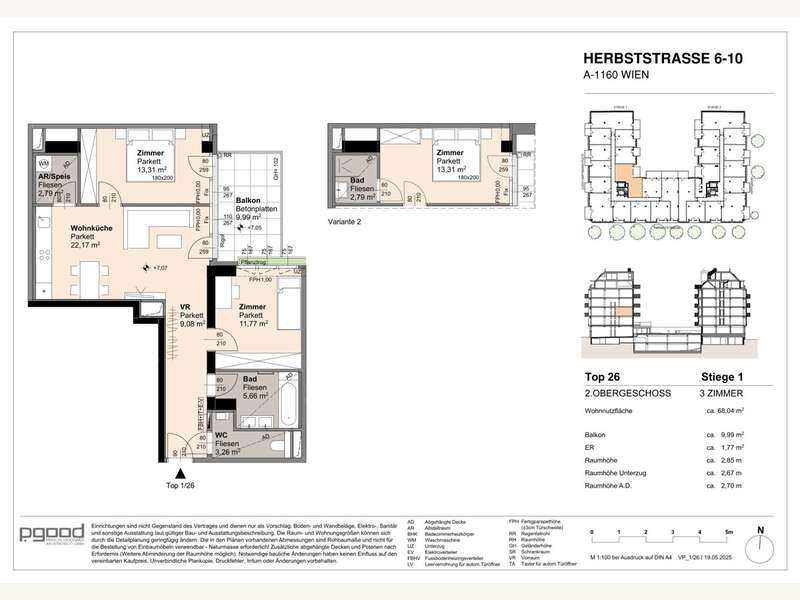 Eigentumswohnung Wien: Wohnungsplan Wohnungsplan