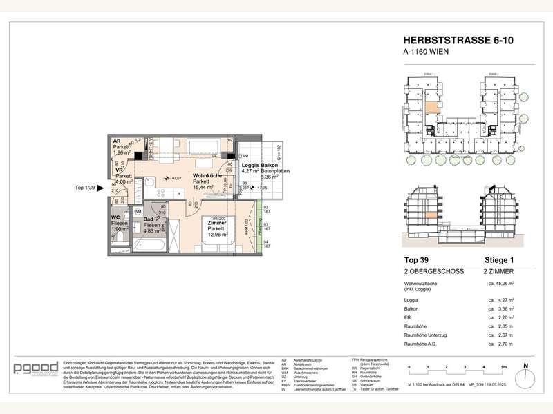 Eigentumswohnung Wien: 2025 05 19_VP_Stiege1_Top39-1 2025 05 19_VP_Stiege1_Top39-1