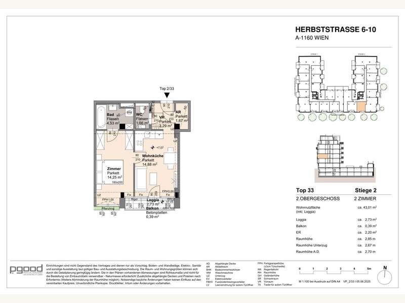 Eigentumswohnung Wien: 2025 06 05_VP_Stiege2_Top33-1 2025 06 05_VP_Stiege2_Top33-1