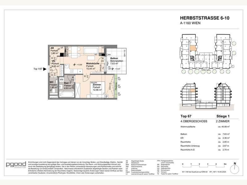 Eigentumswohnung Wien: Wohnungsplan Wohnungsplan