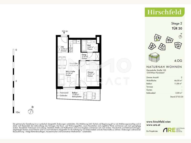 Eigentumswohnung Wien: GER - H2 - OG4 - Top 30-1 GER - H2 - OG4 - Top 30-1