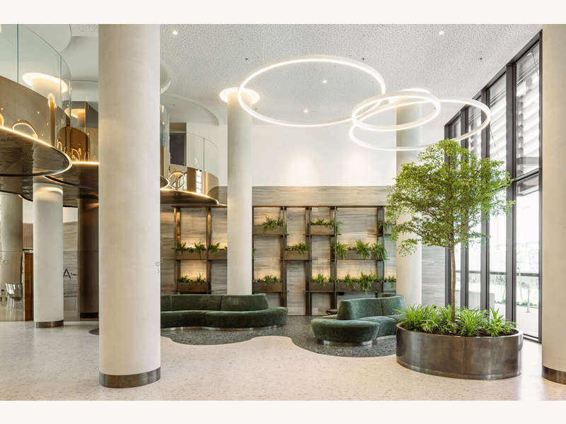 Lobby intensiv begrünt