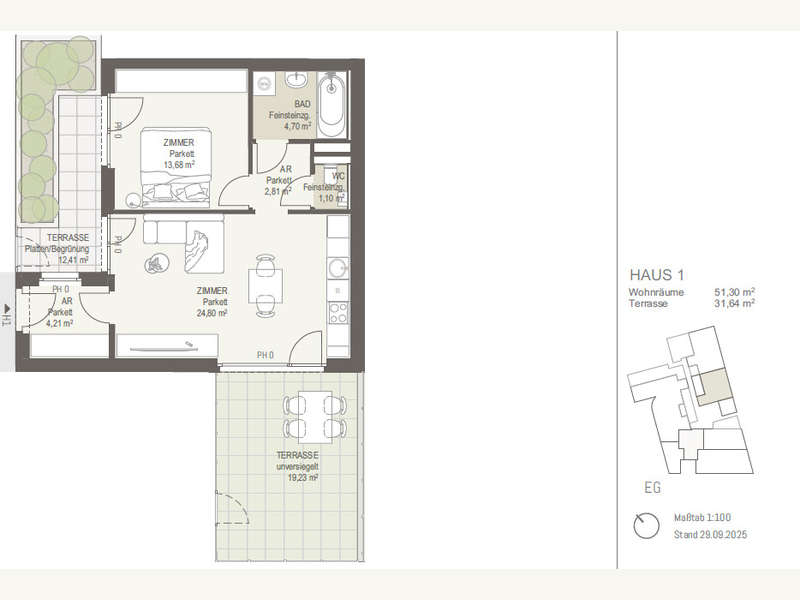 Eigentumswohnung Wien: Grudnriss Grudnriss