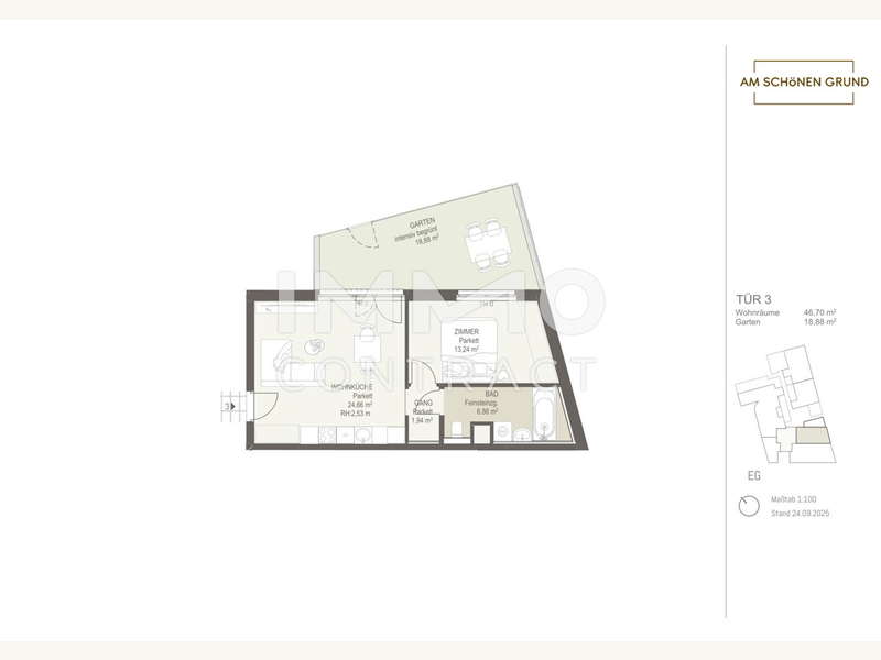 Eigentumswohnung Wien: Grundriss Grundriss