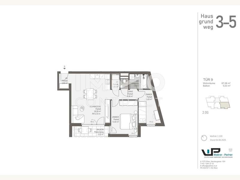 Eigentumswohnung Wien: Grundriss Grundriss