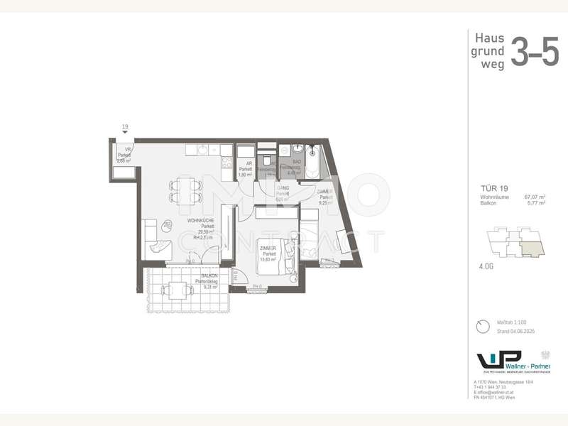 Eigentumswohnung Wien: Grundriss Grundriss
