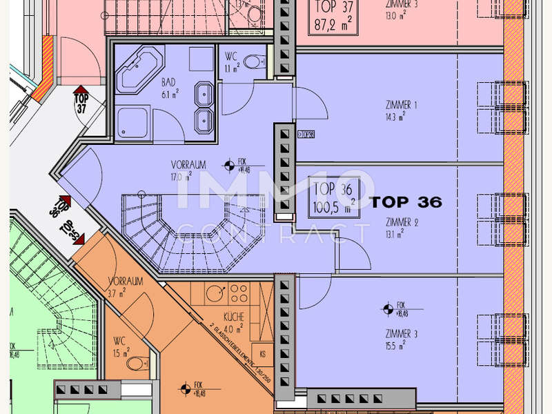 Dachgeschosswohnung Wien: Plan 1 Plan 1