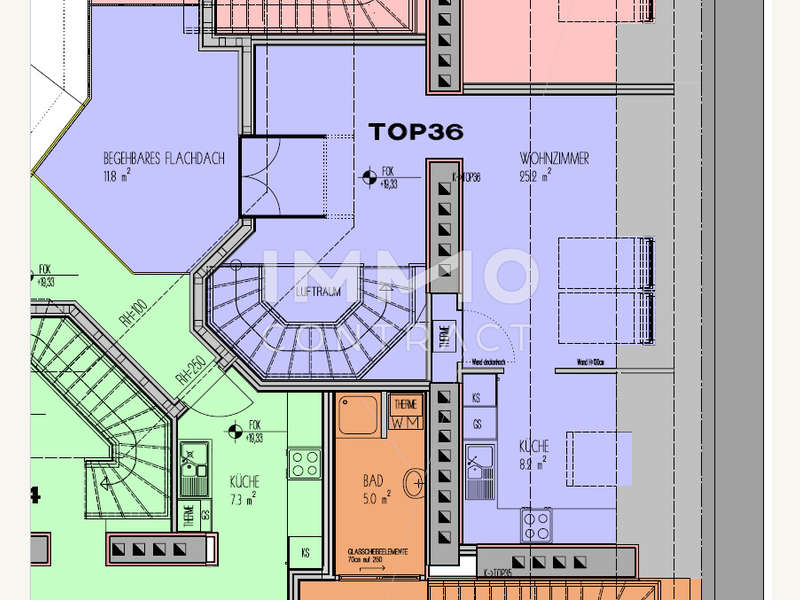 Dachgeschosswohnung Wien: Plan 2 Plan 2