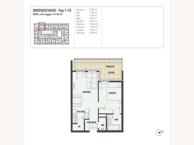 Eigentumswohnung Wien: Grundriss Grundriss