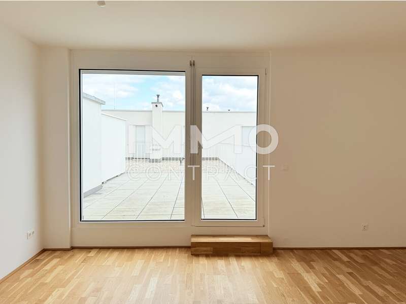 Eigentumswohnung Wien: Zugang zur großen Terrasse Zugang zur großen Terrasse