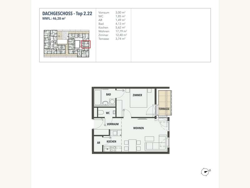 Eigentumswohnung Wien: Grundriss Grundriss
